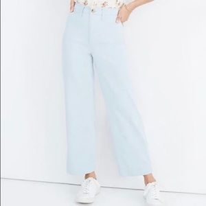 Madewell Emmett Wide-leg Crop Pants in Speckle